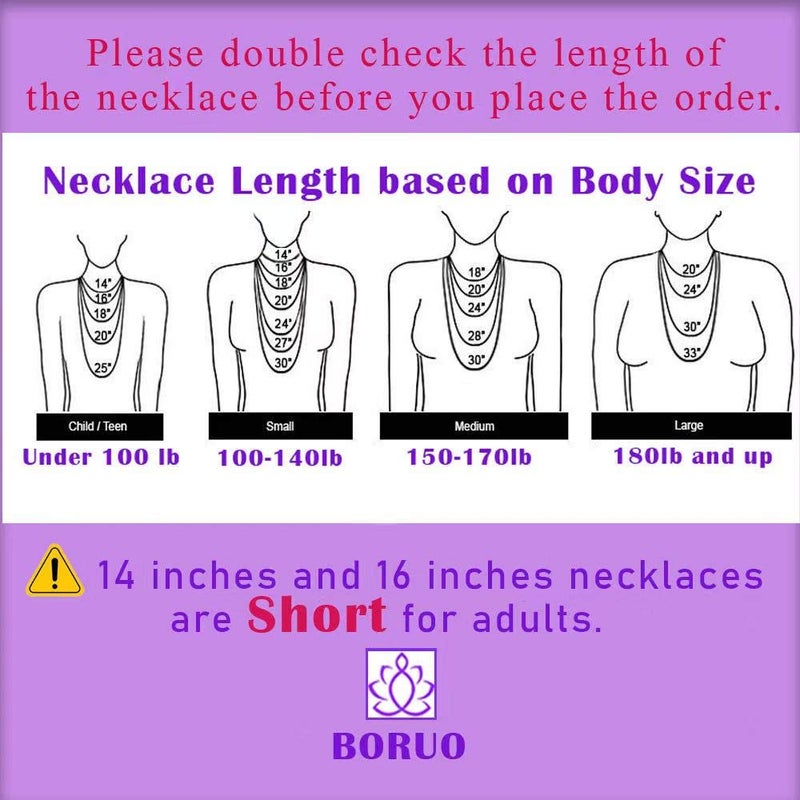 BORUO 925 Sterling Silver Cable Chain Necklace, 1.5mm Solid Italian Nickel-Free Lobster Claw Clasp 18 Inch - Image 3